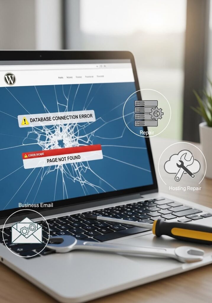 WordPress website repair South Sydney service screenshot